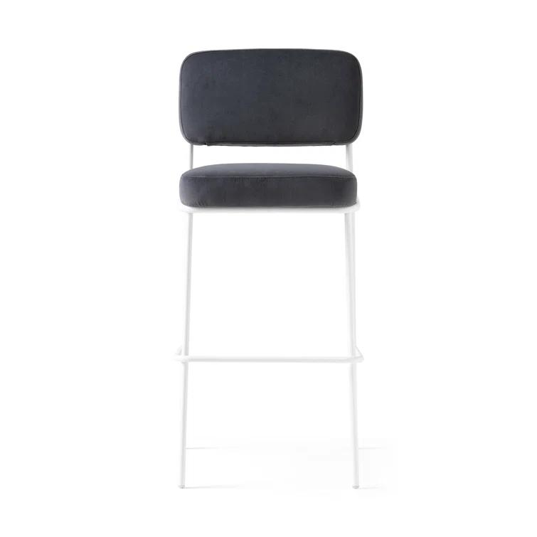 Sixty Upholstered Counter Stool with Metal Frame
