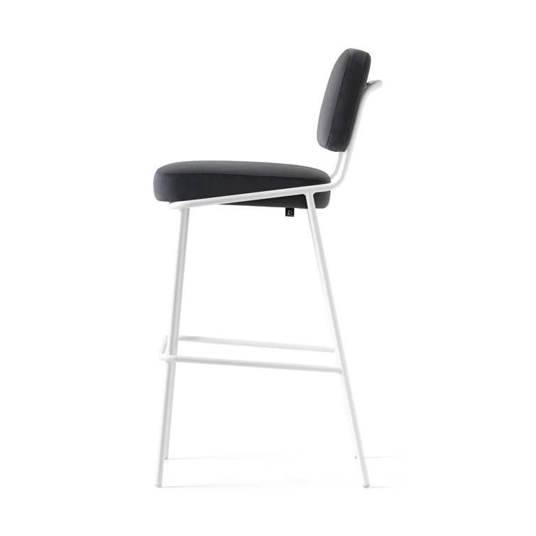 Sixty Upholstered Counter Stool with Metal Frame