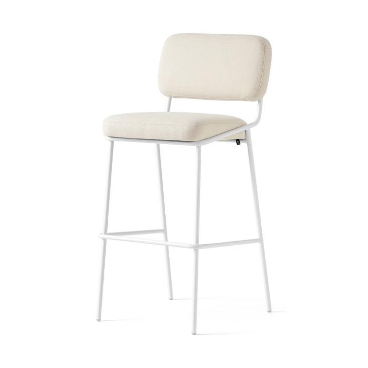 Sixty Upholstered Counter Stool with Metal Frame