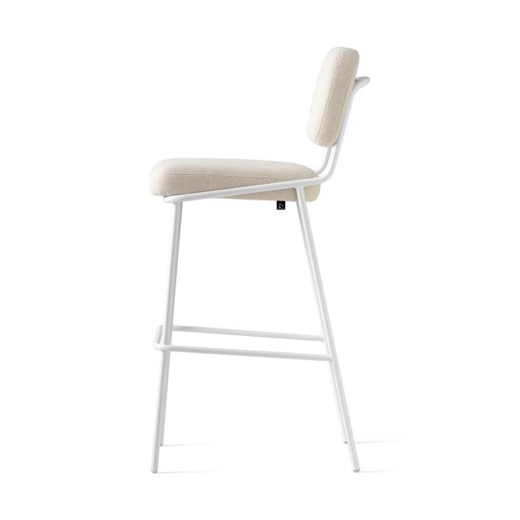 Sixty Upholstered Counter Stool with Metal Frame