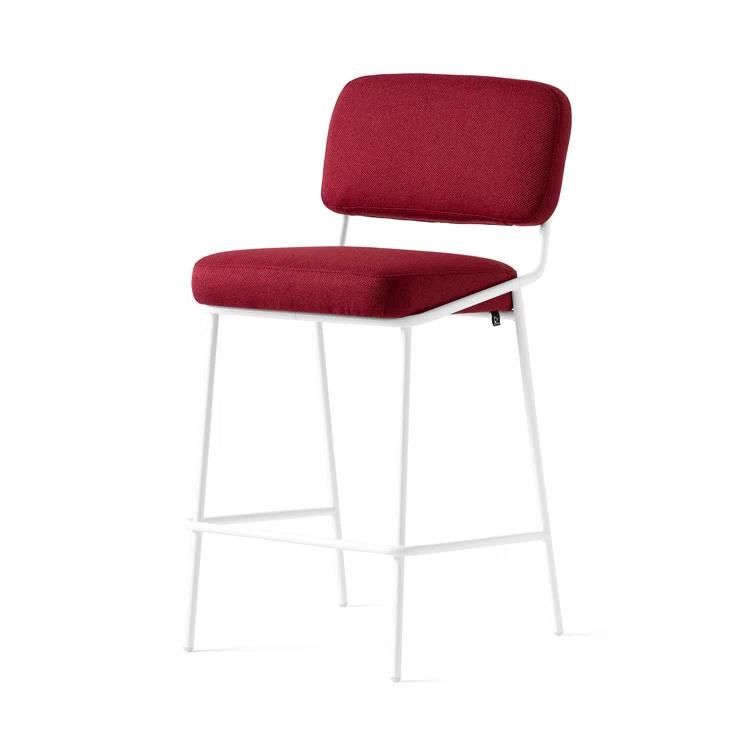 Sixty Upholstered Counter Stool with Metal Frame