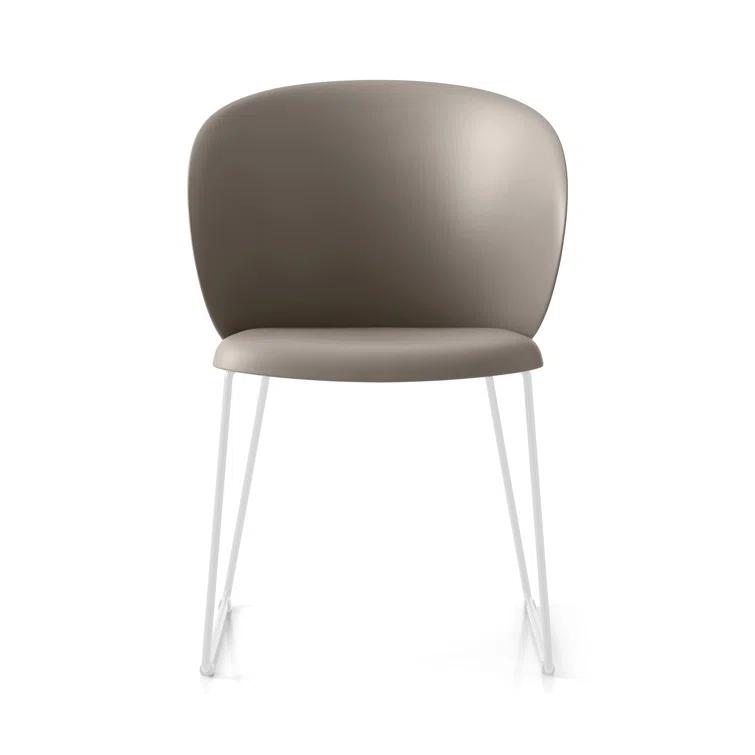 Tuka Armchair with Sled Base and Plastic Seat