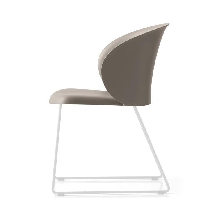 Tuka Armchair with Sled Base and Plastic Seat