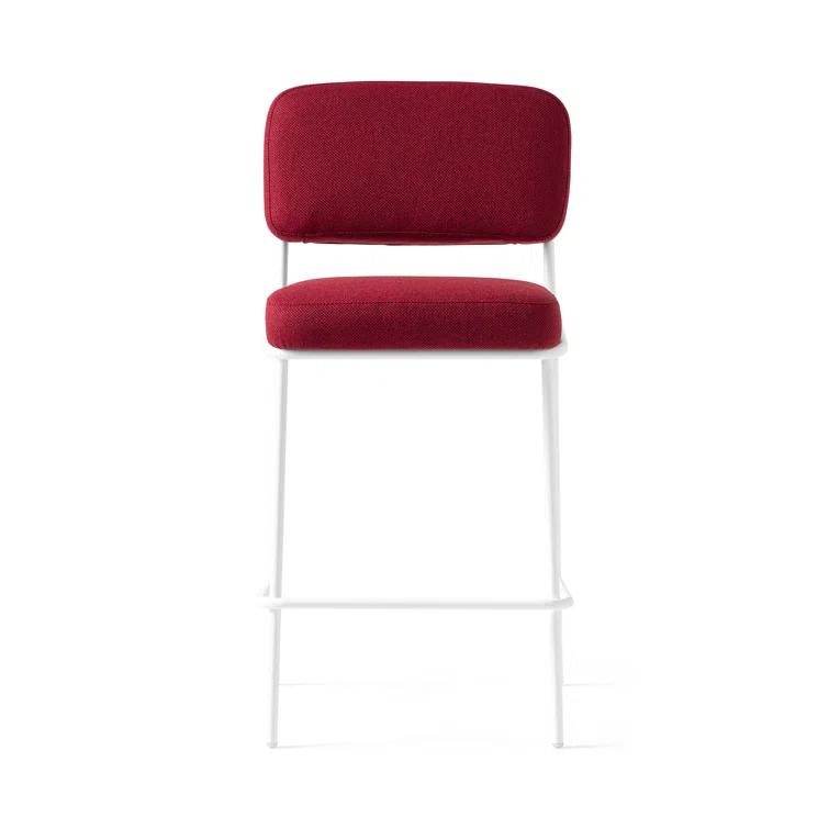 Sixty Upholstered Counter Stool with Metal Frame