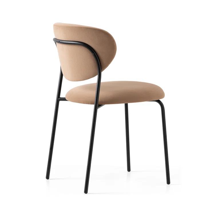 Cozy Upholstered Chair with Metal Frame