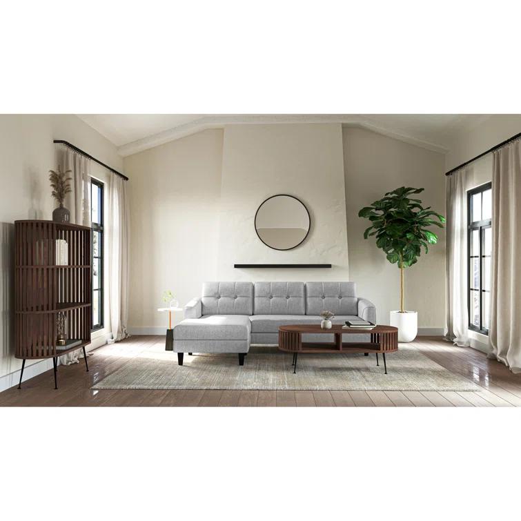 Rounded Wood Slats Shelf