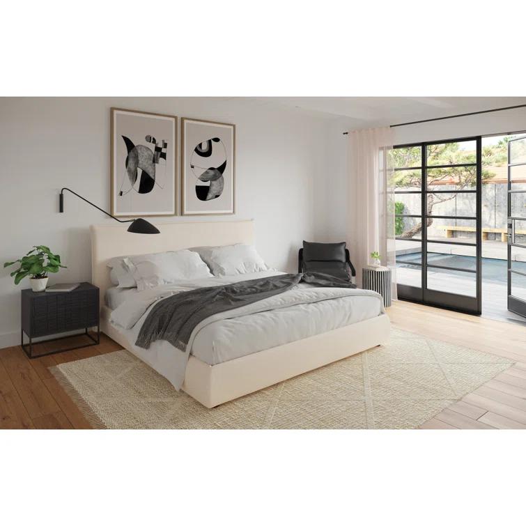 Virgil Louis Upholstered Panel Bed