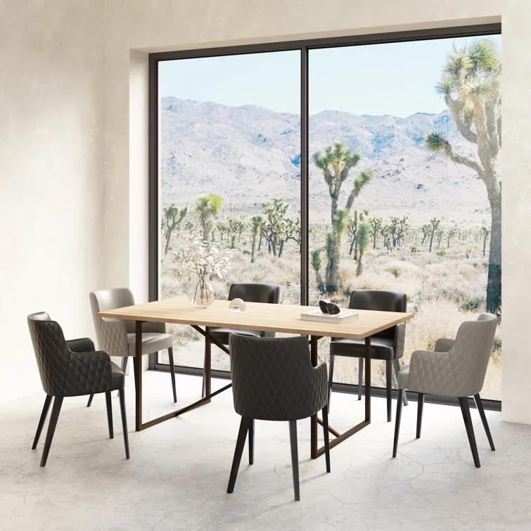 Lopez 75" Solid Wood Dining Table