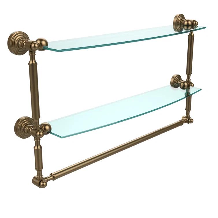 Retro Wave 2 Piece Tiered Shelf with Towel Bar