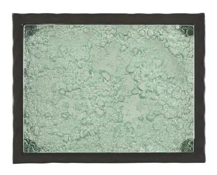 Tommy Bahama Home Island Fusion Hermes Reef Glass Top Martini Table