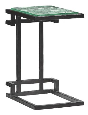 Tommy Bahama Home Island Fusion Hermes Reef Glass Top Martini Table