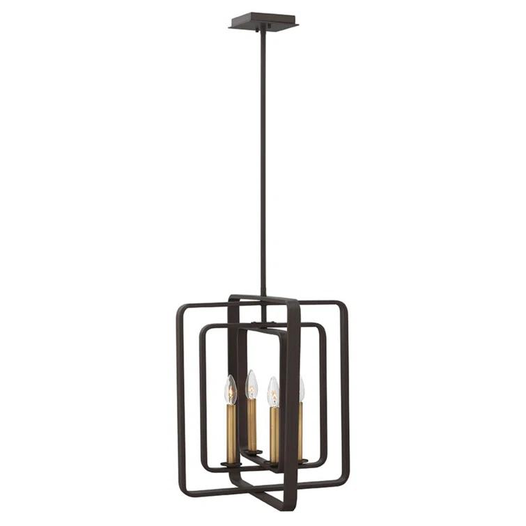 Fernand 4-Light Candle Style Geometric Chandelier
