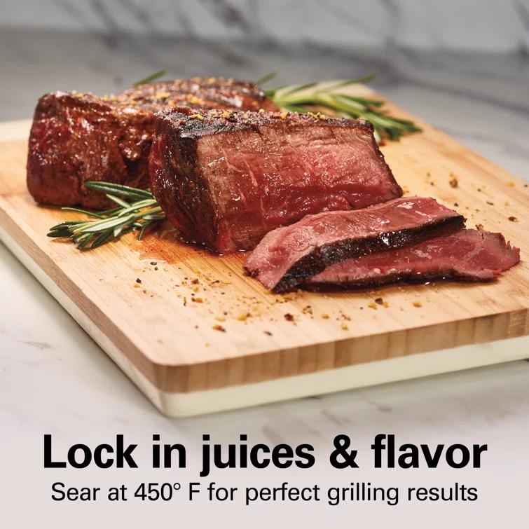 Hamilton Beach Hamilton Beach® Electric Indoor Searing Grill with Removable Non-Stick Grate, Viewing Window & Adjustable Temperature Control to 450°F, 118 sq. in. Surface Serves 6