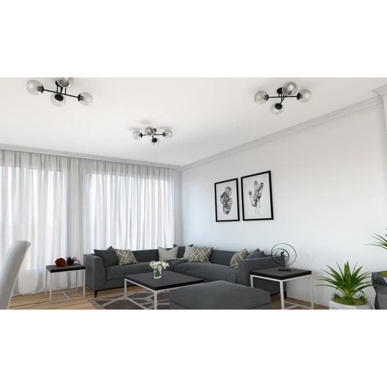 AFX - Jamie 4- Light Ceiling Semi Flush in Contemporary-Modern-Transitional