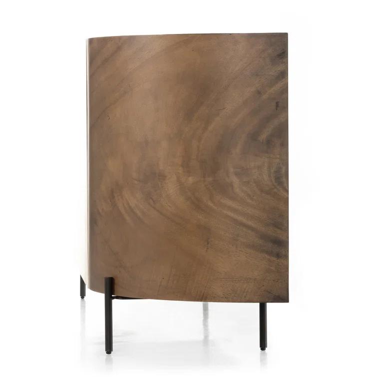 Lunas 77'' Caramel Guanacaste Wood Sideboard