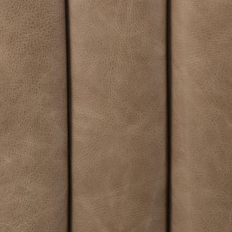 Palermo Drift Tufted Leather Sofa with Wood Frame