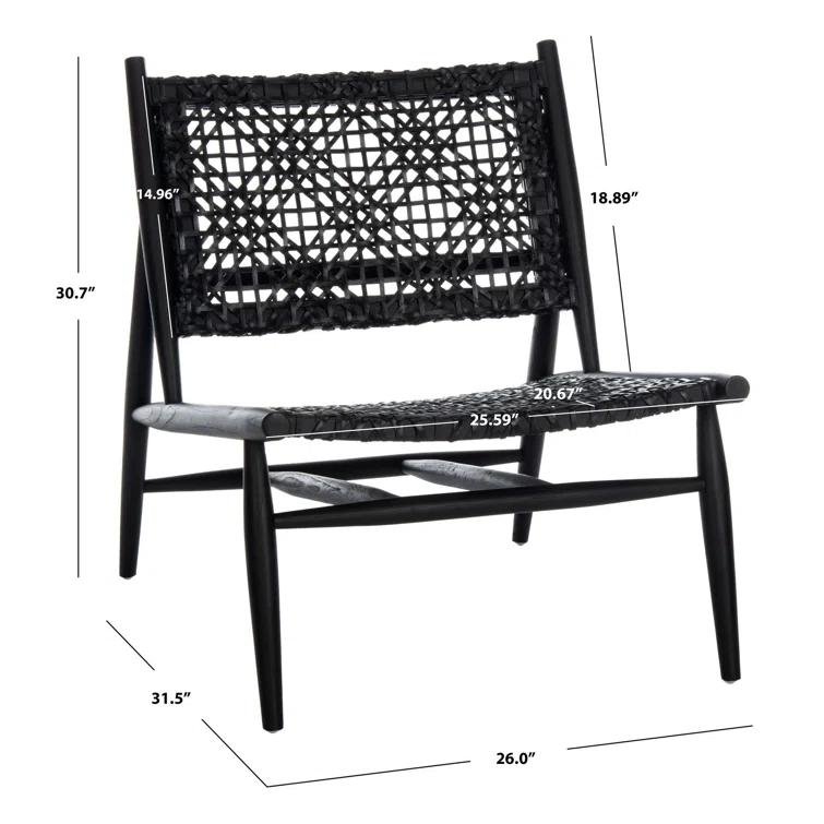 Kazbah Genuine Leather Side Chair