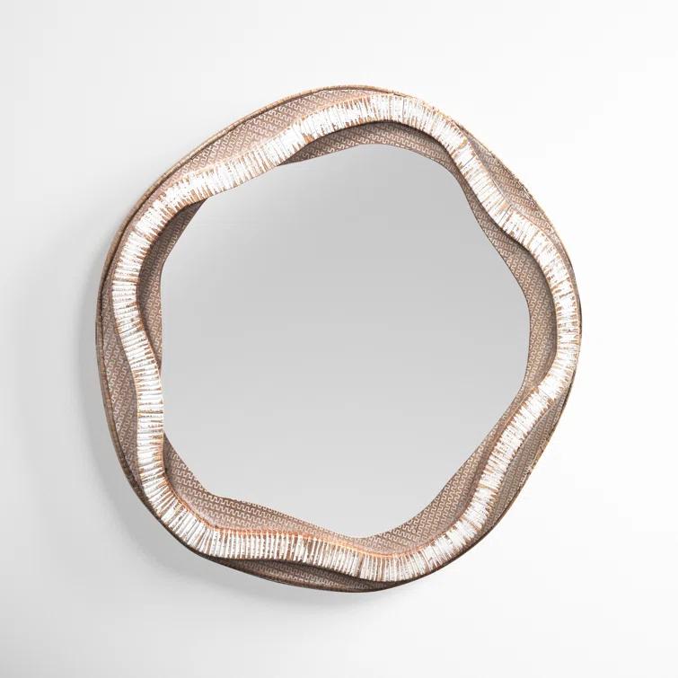 Joss & Main Janis Engineered Wood Flat Wall Mirror