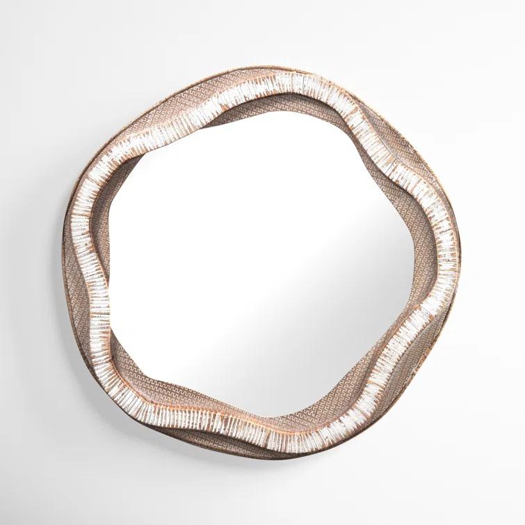 Joss & Main Janis Engineered Wood Flat Wall Mirror