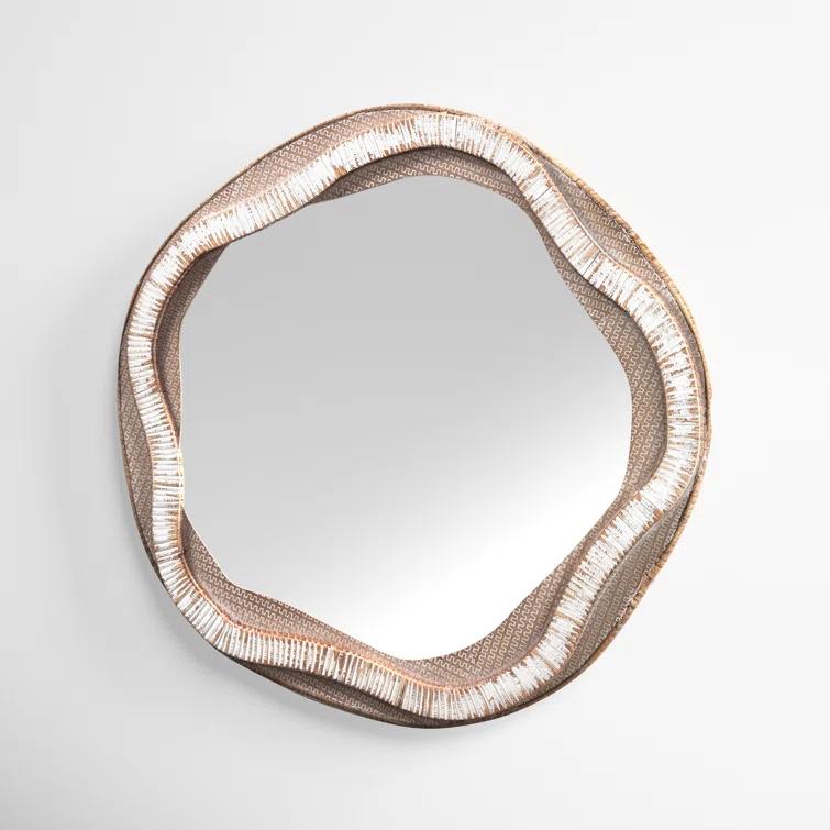 Joss & Main Janis Engineered Wood Flat Wall Mirror