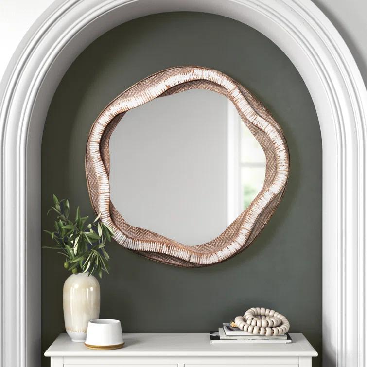 Joss & Main Janis Engineered Wood Flat Wall Mirror