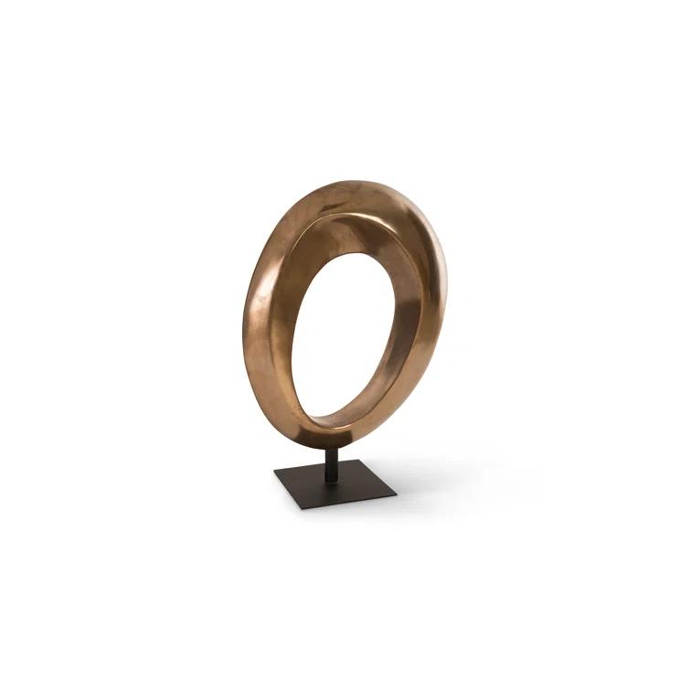 Bronze Contemporary Hoop Metal Sculpture