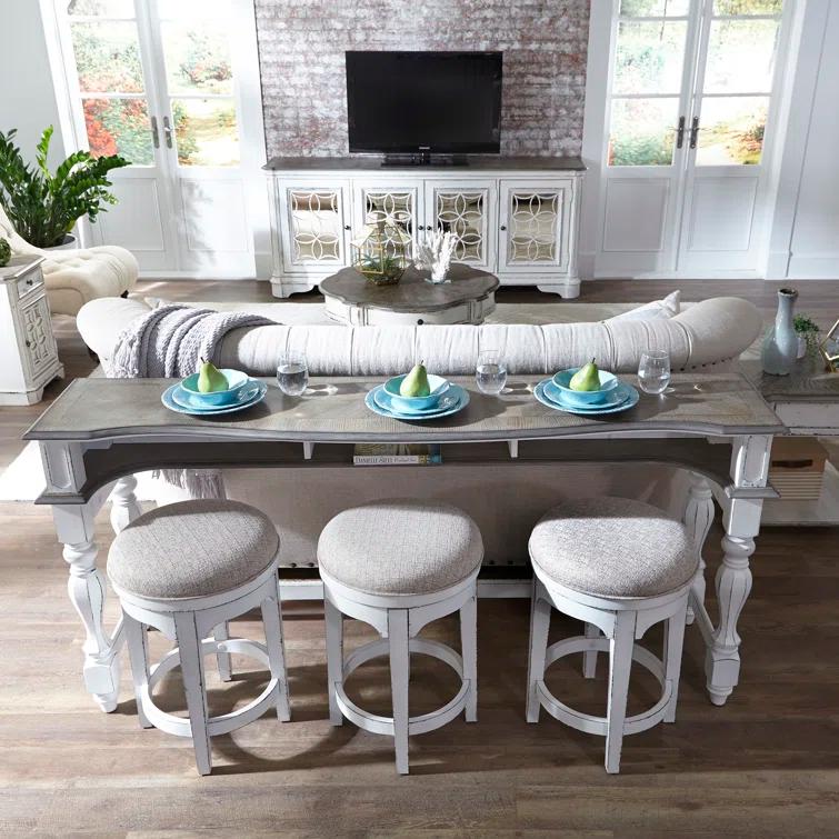 Magnolia Manor 76'' Solid Wood Console Table