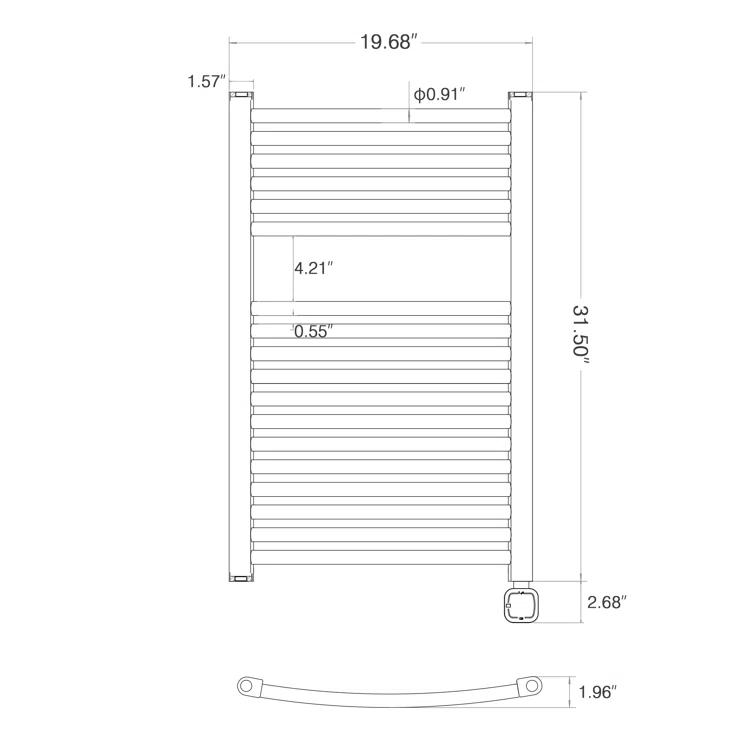 Curved Towel Rail Towel Warmer