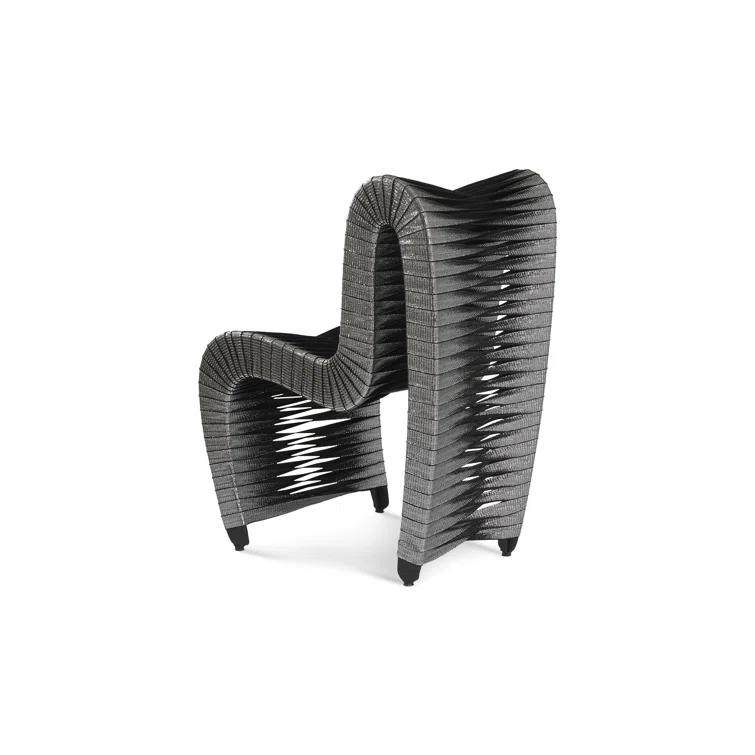 Phillips Collection Seat Belt Cotton Upholstered Side Chair