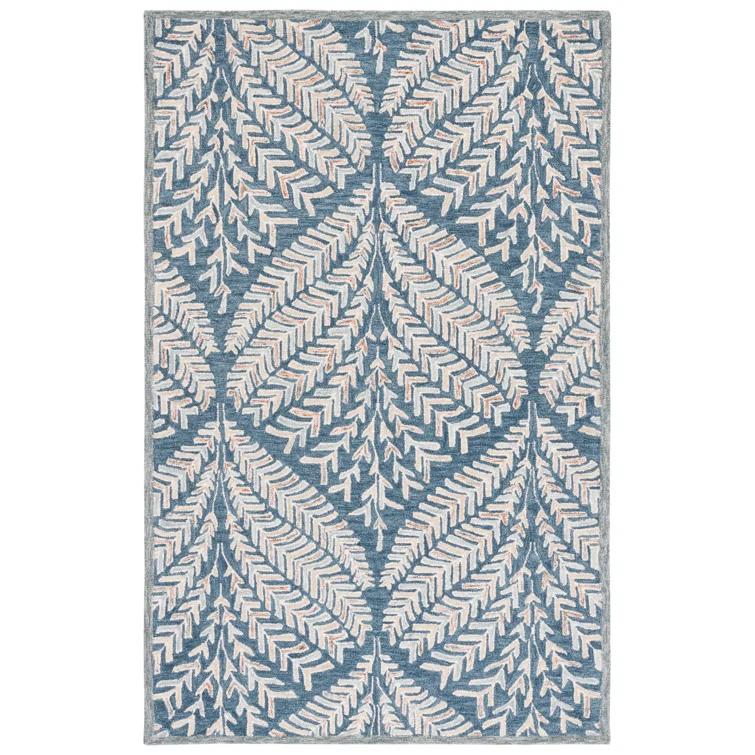 Chaithra Hand Tufted Wool Floral Rug