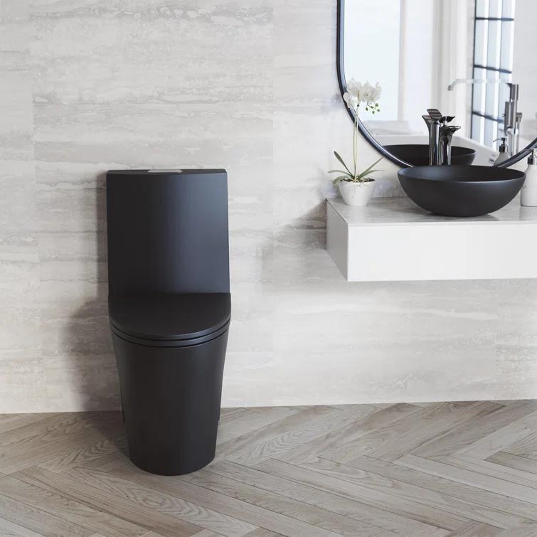 St. Tropez One Piece Elongated Toilet Dual Vortex Flush 1.6 GPF
