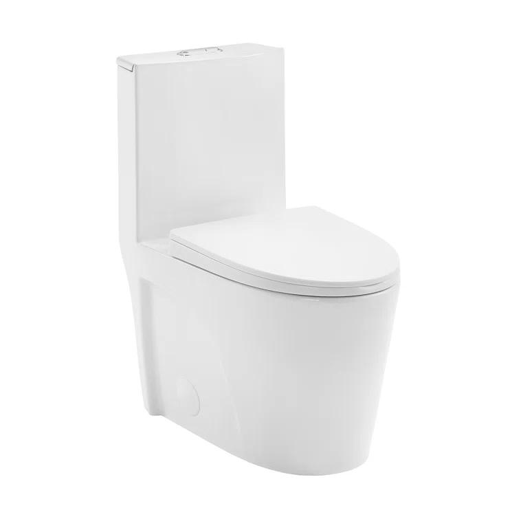 St. Tropez One Piece Elongated Toilet Dual Vortex Flush 1.6 GPF