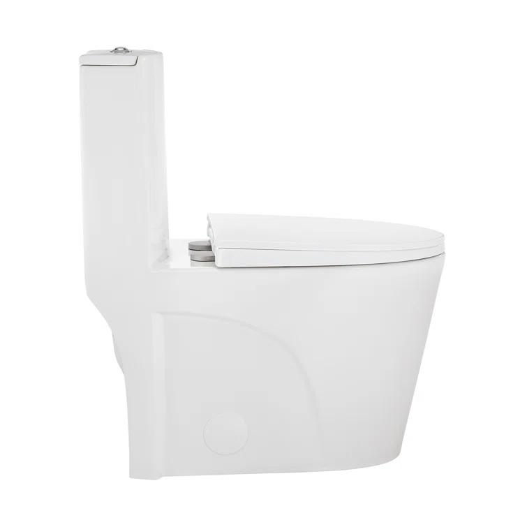 St. Tropez One Piece Elongated Toilet Dual Vortex Flush 1.6 GPF