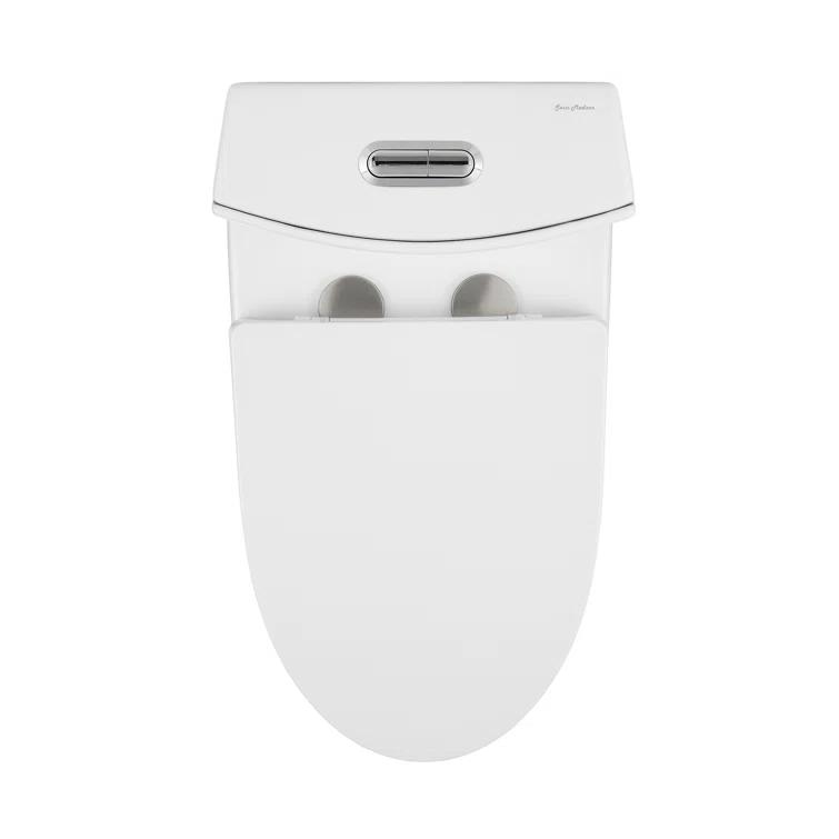 St. Tropez One Piece Elongated Toilet Dual Vortex Flush 1.6 GPF