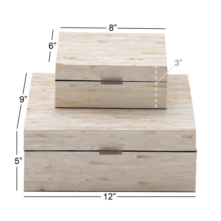 2 - Piece Handmade Decorative Box