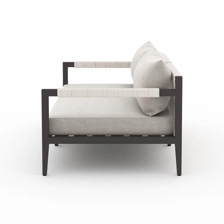 Cadenza Indoor / Outdoor Metal Sofa - Bronze/Gray / 63"W