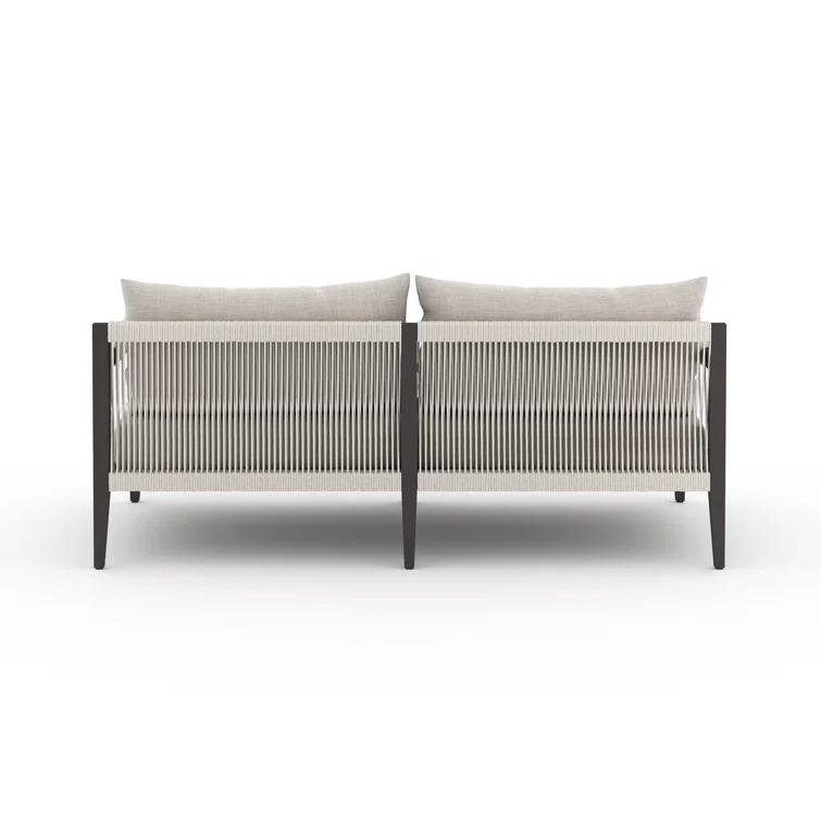 Cadenza Indoor / Outdoor Metal Sofa - Bronze/Gray / 63"W