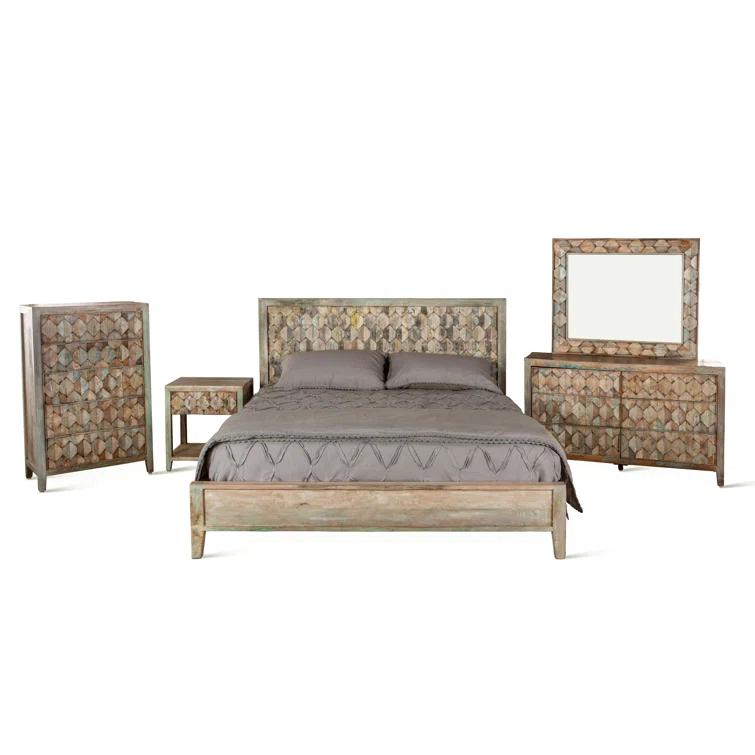 Dakota Fields Beahn Solid Wood Platform Bed