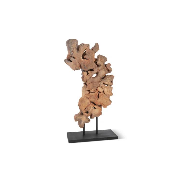 Phillips Collection Dimensional Pipal Wood Sculpture
