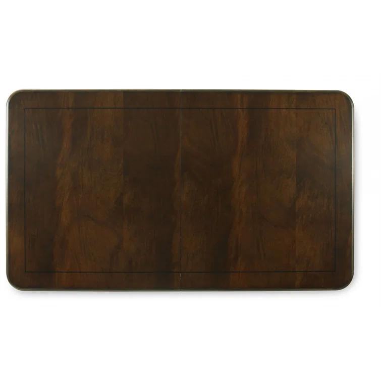 Cognac Mahogany Rectangular Extendable Dining Table