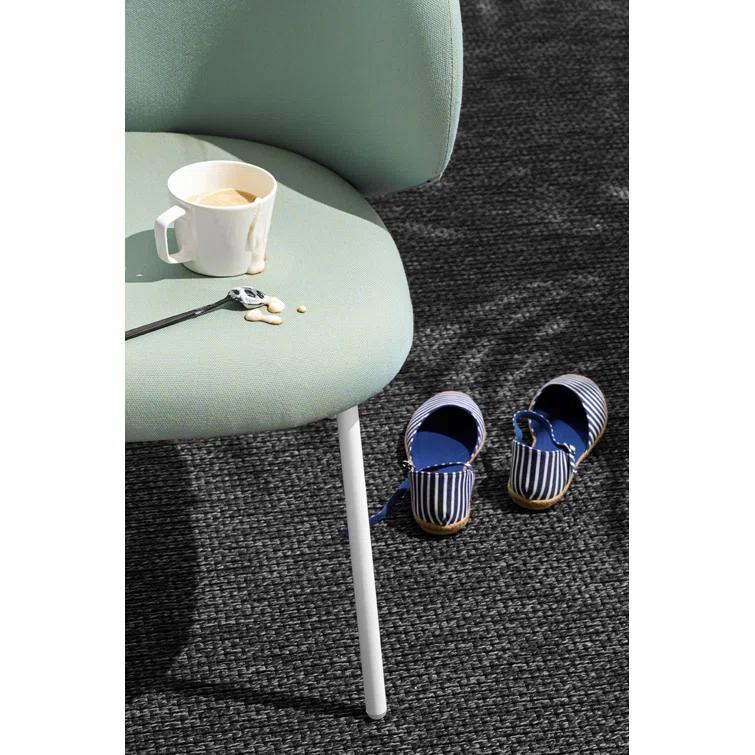 Tuka Upholstered Outdoor Lounge Chair with Metal Frame