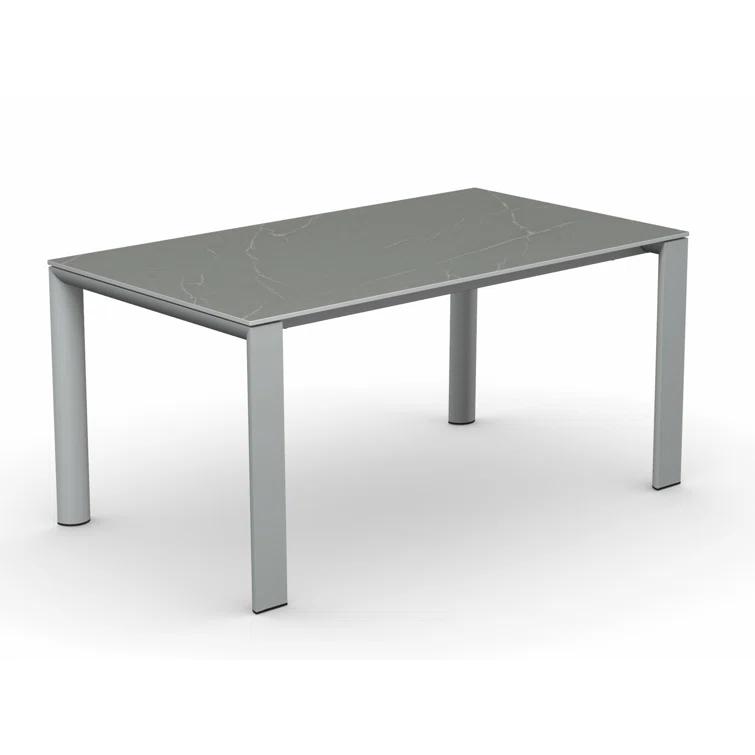 Dorian Extending Outdoor Dining Table with Metal Frame