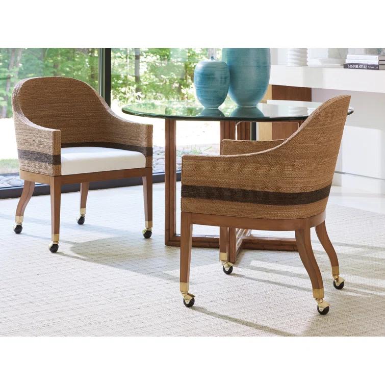 Tommy Bahama Home Palm Desert Sheridan Glass Top Dining Table