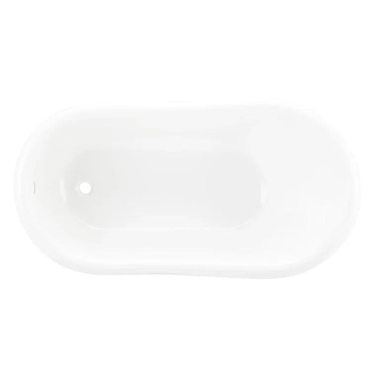 57" Erica Cast Iron Clawfoot Soaking Tub