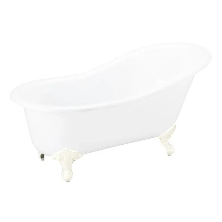 Callaway 61" Clawfoot Soaking Cast Iron Bathtub