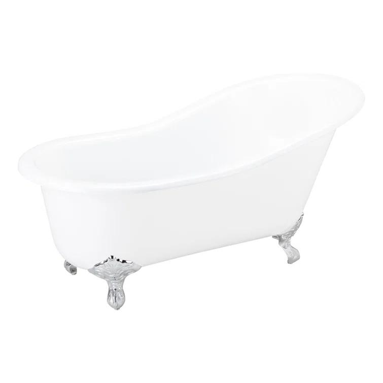 Callaway 61" Clawfoot Soaking Cast Iron Bathtub