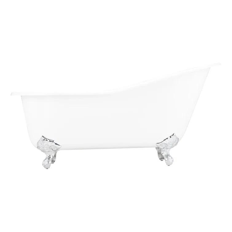 Callaway 61" Clawfoot Soaking Cast Iron Bathtub