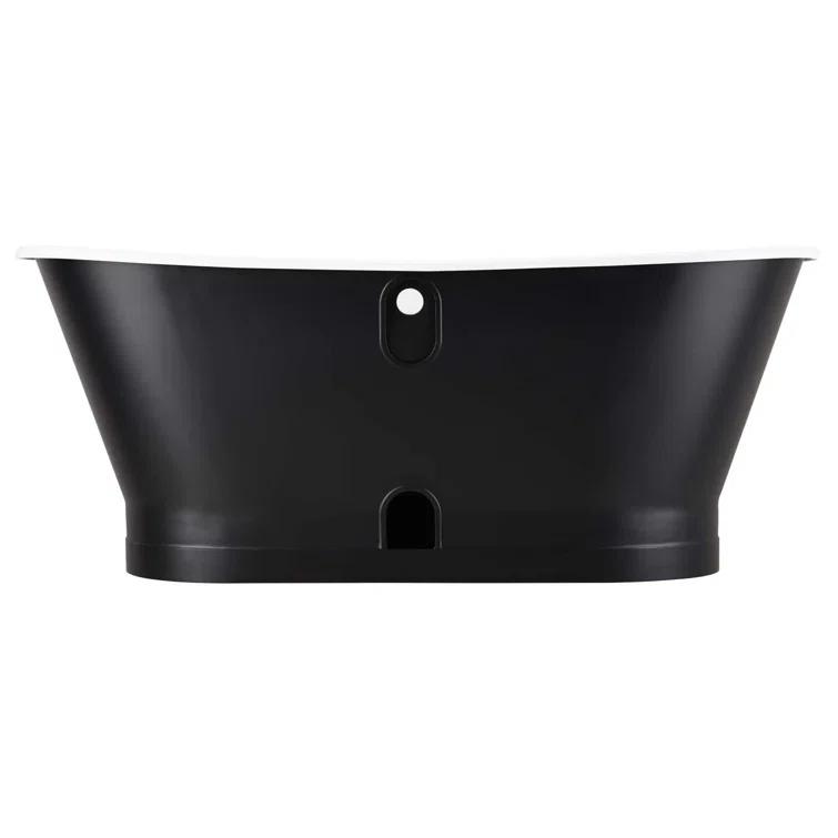 67" Kateryn Cast Iron Freestanding Bateau Tub