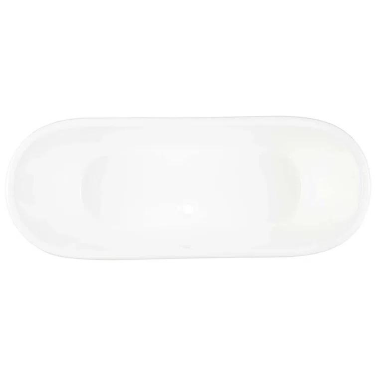 67" Kateryn Cast Iron Freestanding Bateau Tub