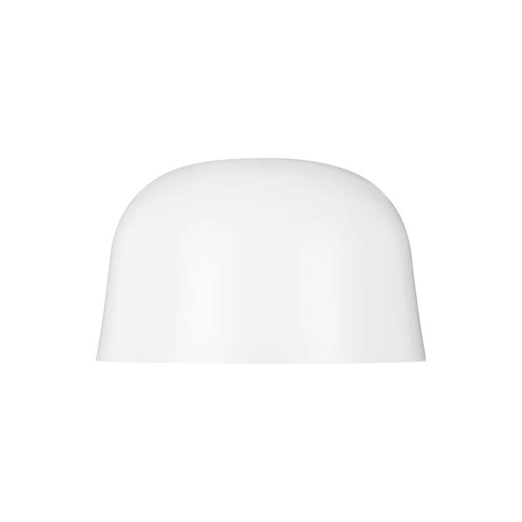 Foundry 14.4" Matte White Aluminum LED Bowl Flush Mount
